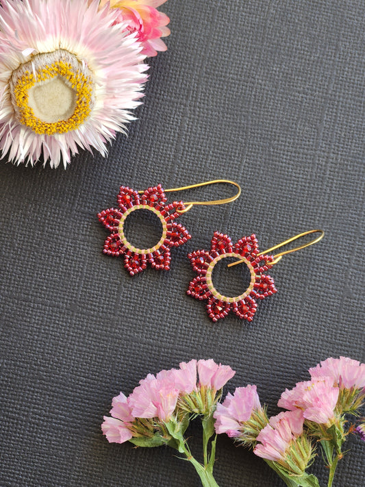 Flower earrings