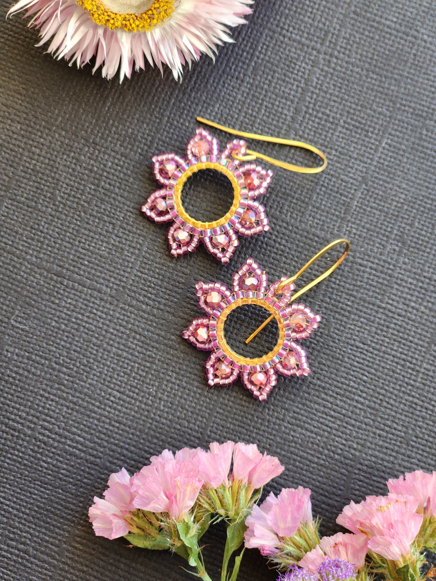 Flower earrings