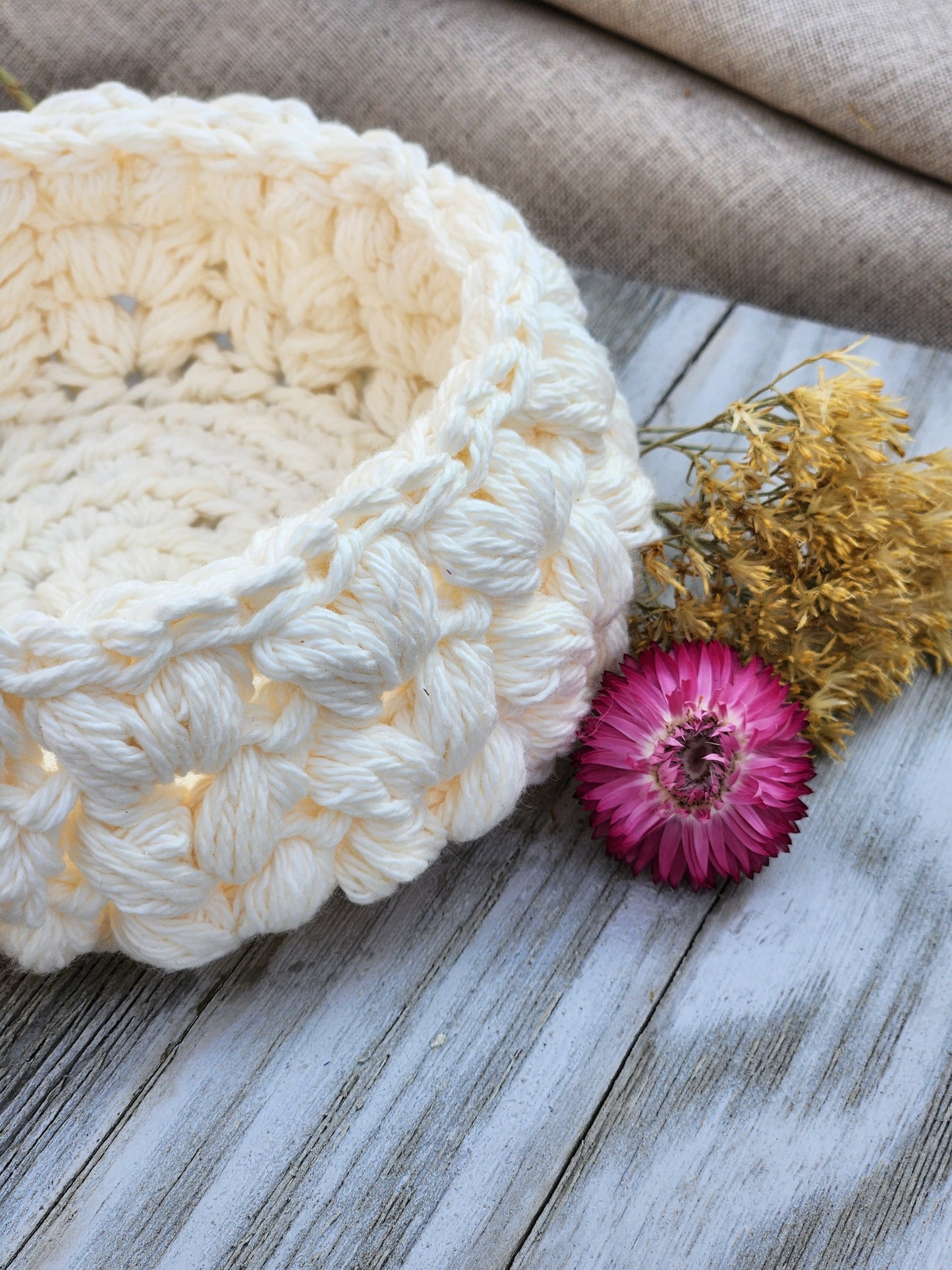 Crochet Baskets Large