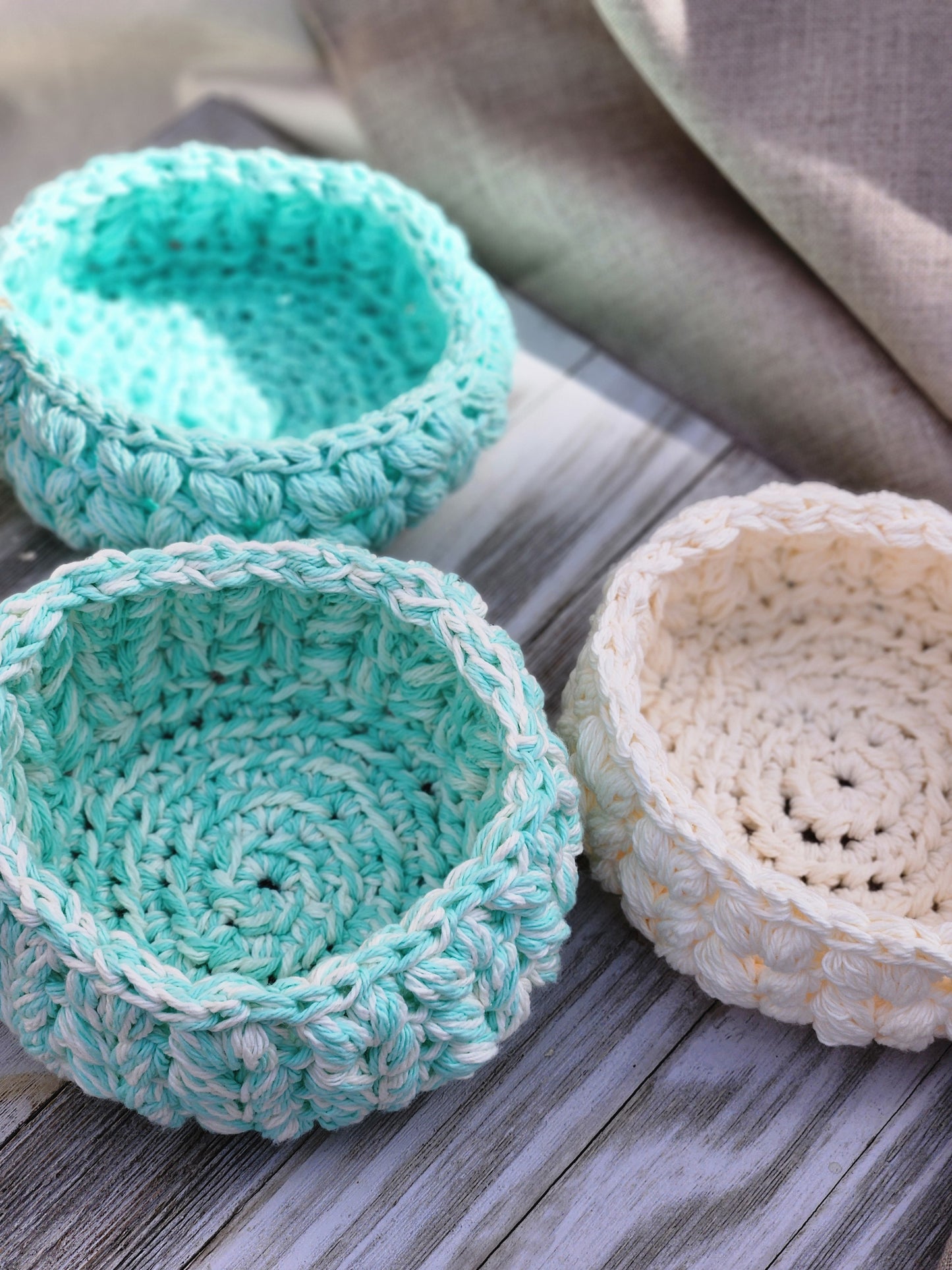 Crochet Baskets Large