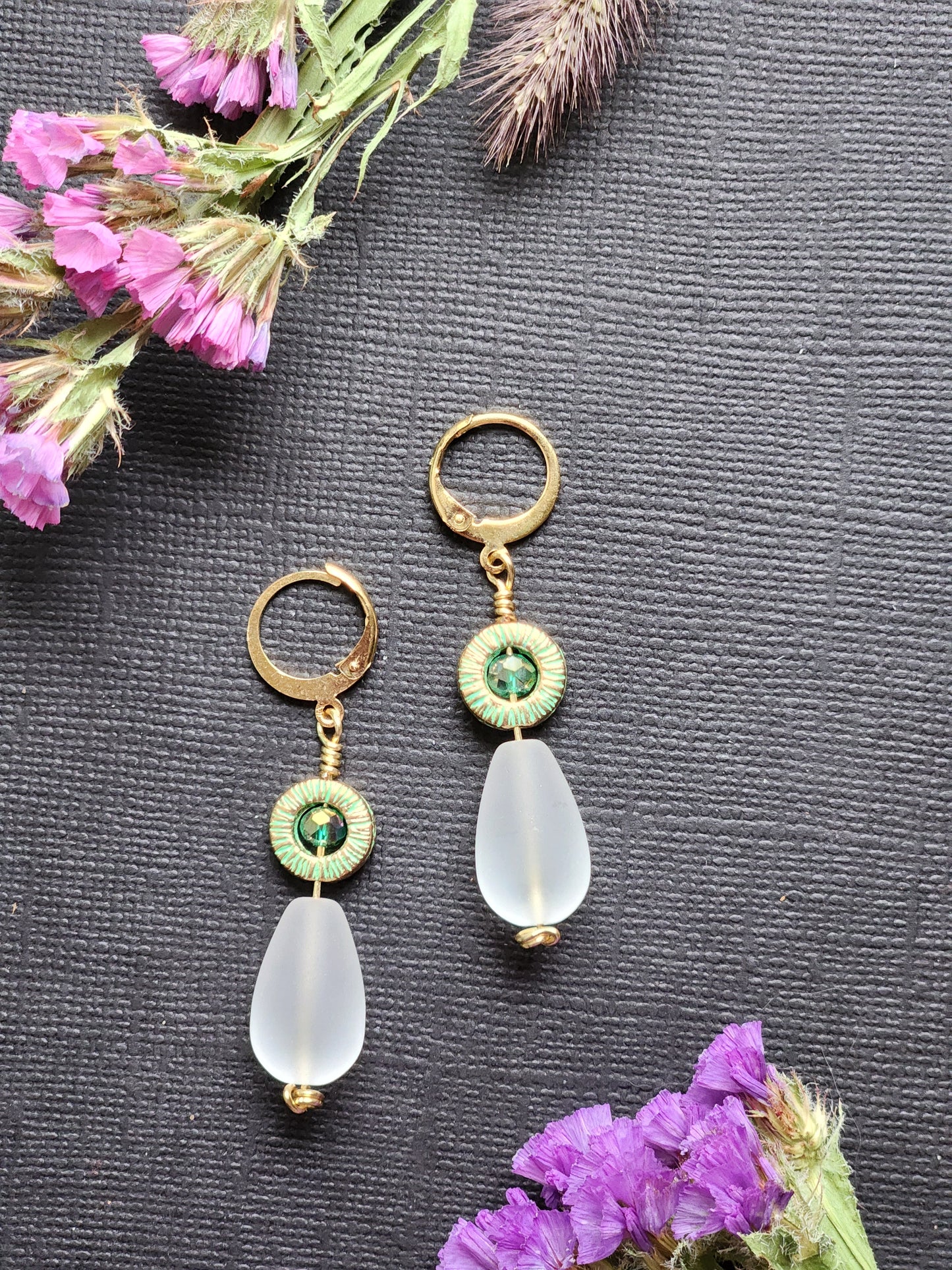 Ocean Glass Earrings