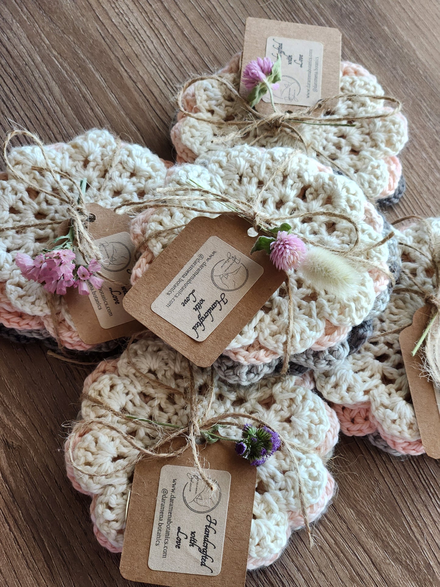 Crochet Flower Coasters