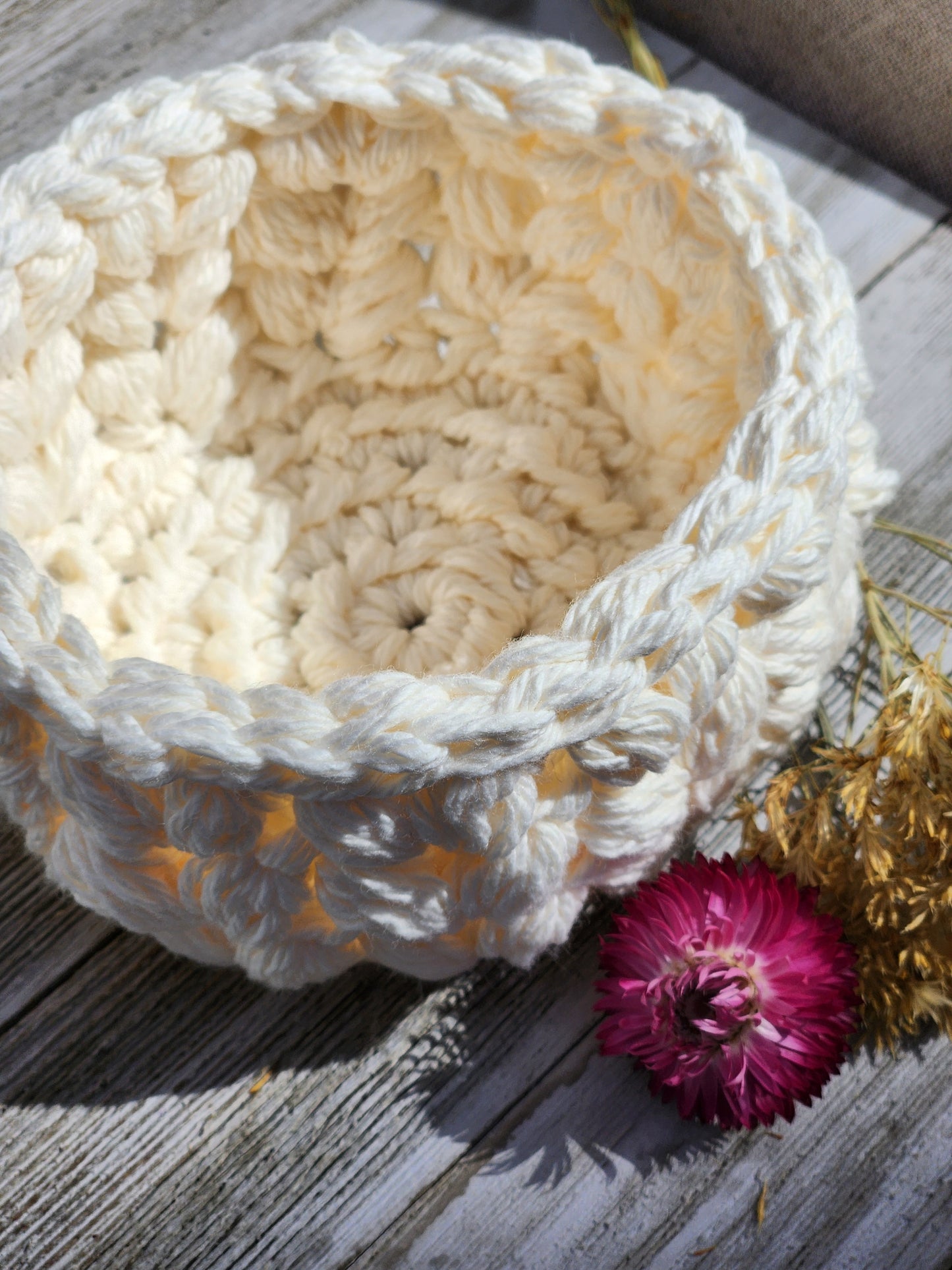 Crochet Baskets Medium