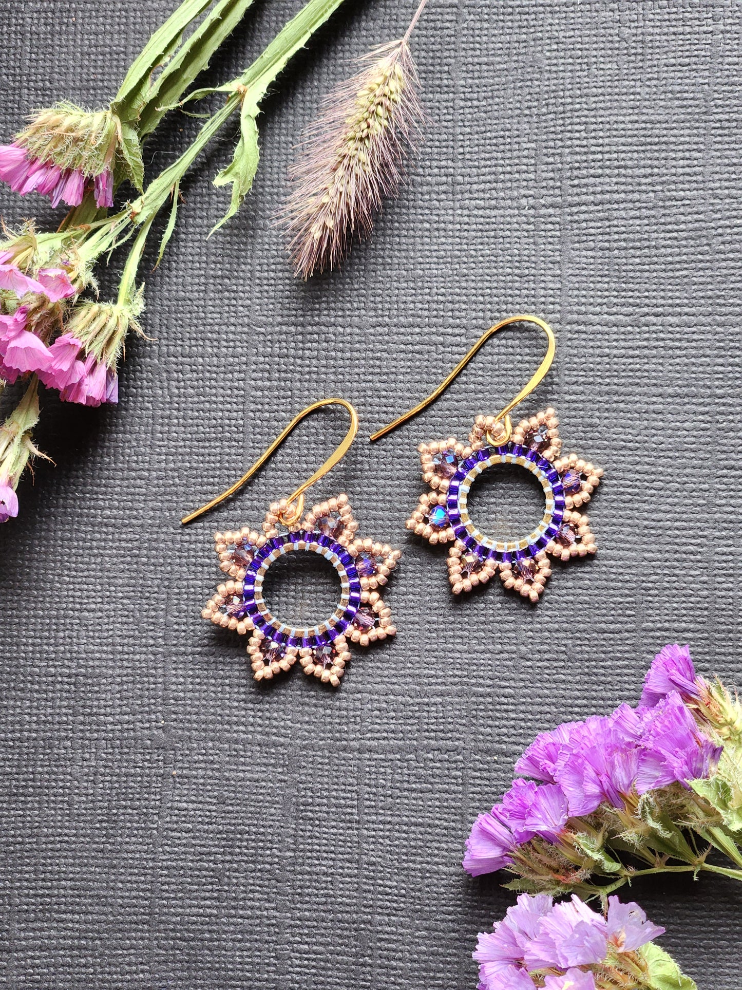 Flower earrings
