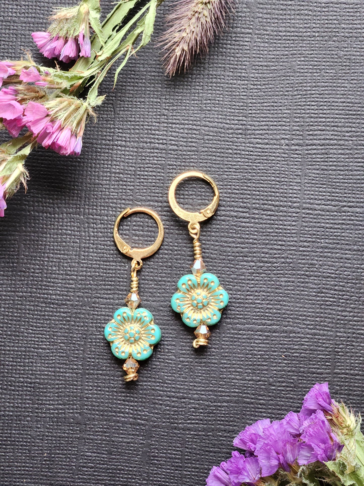 Flower Bead Earrings