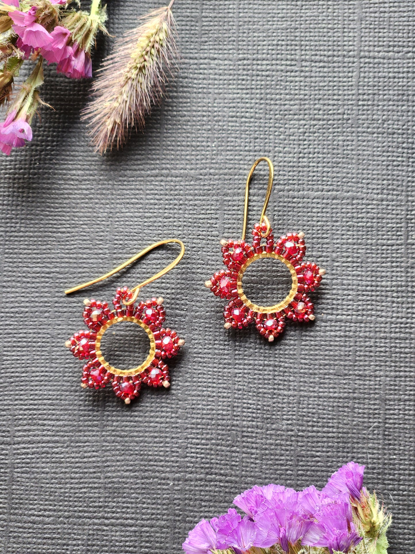 Flower earrings